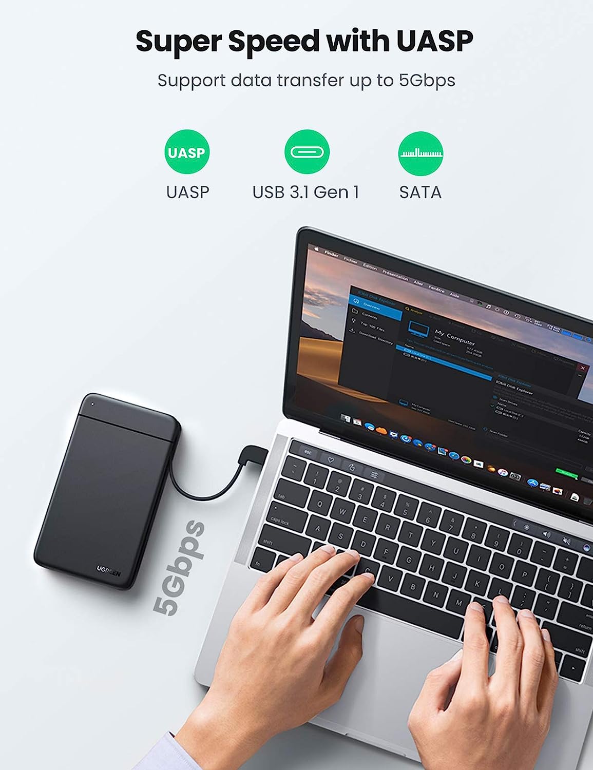 UGREEN USB C Hard Drive Enclos - Sata Ssd recension och pris