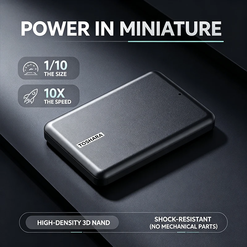TOSHARA A5 Portable SSD 4TB 2T - Ssd 500Gb recension och pris