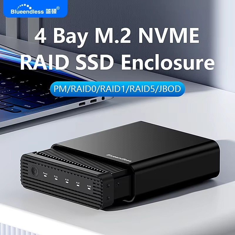 Aluminum M2 4-Bay USB4 Externa - Nvme Ssd recension och pris