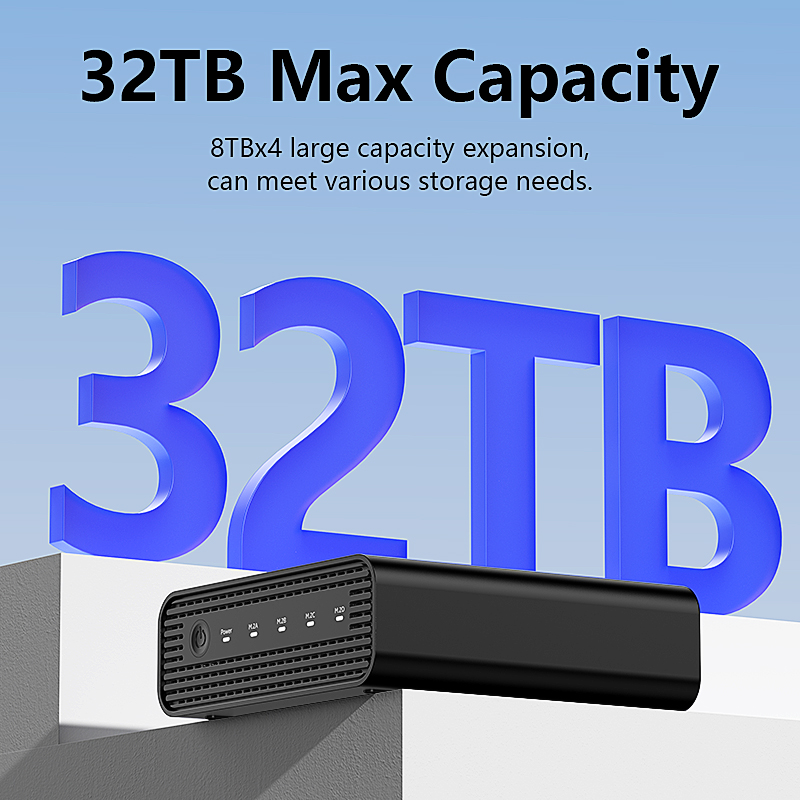 Aluminum M2 4-Bay USB4 Externa - External Ssd recension och pris