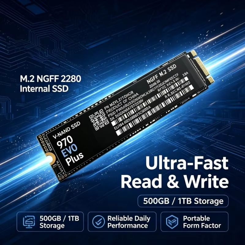 970 EVO Plus M.2 NGFF SSD  TLC - Samsung Ssd recension och pris