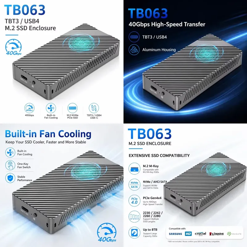 AP01 for Active Cooled 3 USB4  - Sata Ssd recension och pris